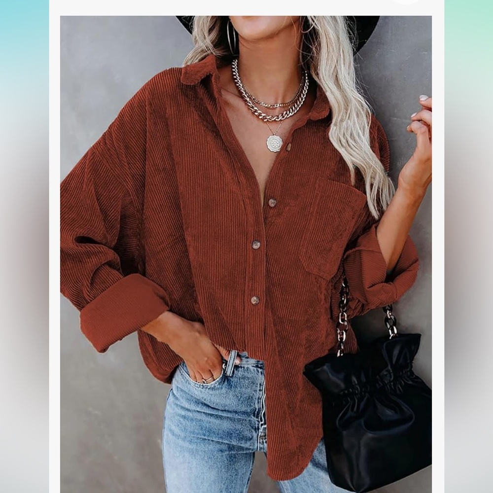 NWOT Soft Corduroy Shirt